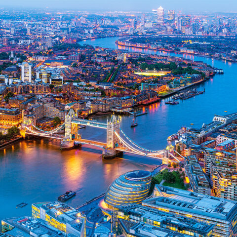 CASTORLAND Puzzle 1000el. Aerial View of London - Widok z lotu ptaka na Londyn