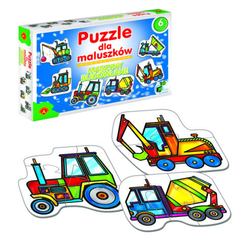 ALEXANDER Puzzle dla maluszków - maszyny budowlane