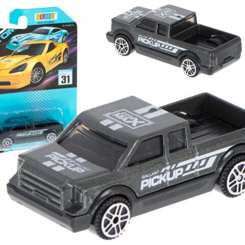 Samochód auto metalowe resorak pick up szary 7cm
