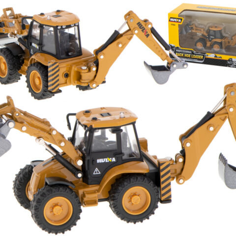 Koparka ładowarka spychacz z łyżką model z metalu Die-Cast H-toys 1704 1:50