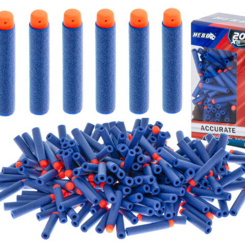 Strzałki kompatybilne z wyrzutnią  NERF 7,2cm BOX 200szt.