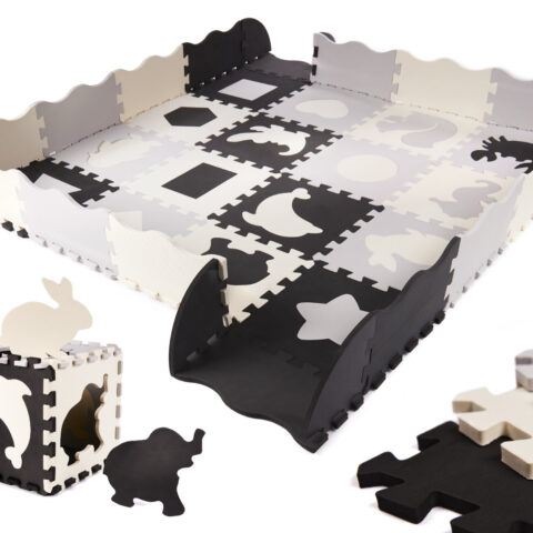 KX6268 Puzzle piankowe matakojec dla dzieci 36el czar-szar-ecru