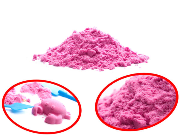 Piasek kinetyczny 1kg w woreczku  różowy