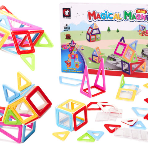 Klocki magnetyczne MAGICAL MAGNET MINI 38szt 3+ v3