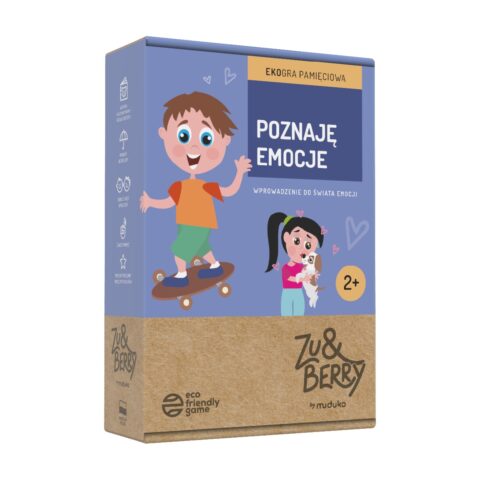 MUDUKO Gra Poznaję emocje: ekogra pamięciowa. Karty obrazkowe dla dzieci 2+