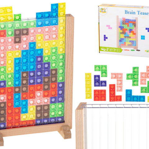 Gra logiczna układanka tetris stojący