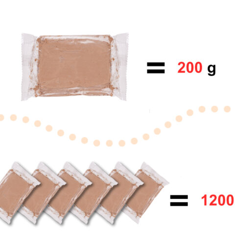 Glina zapas do koła garncarskiego 1200g