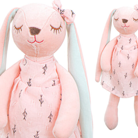Maskotka pluszowa królik różowy 35cm