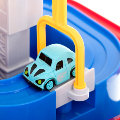 Tor przeszkód interaktywny parking wyścigi 4 autka