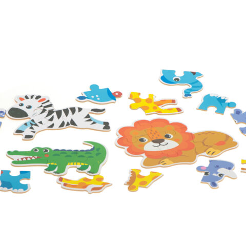 Puzzle w puszce zwierzątka safari 25 puzzli