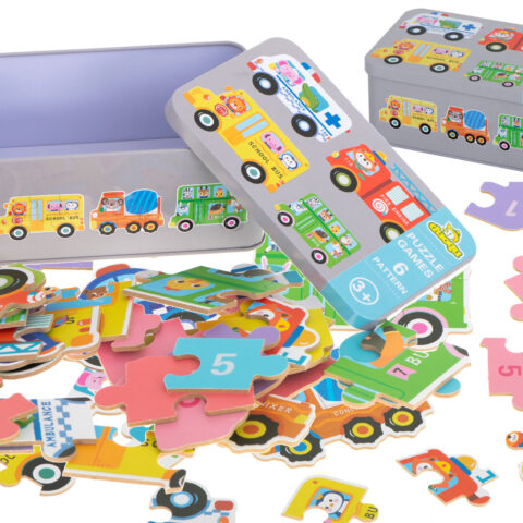 Puzzle w puszce pojazdy 30 puzzli